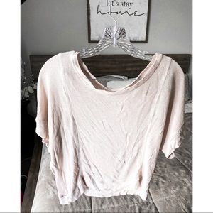 Flowy Croped Short Sleeve Tee